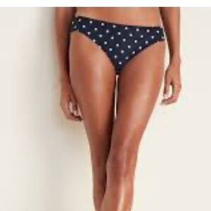 Old Navy Navy Polka Dot Bikini Bottom XL